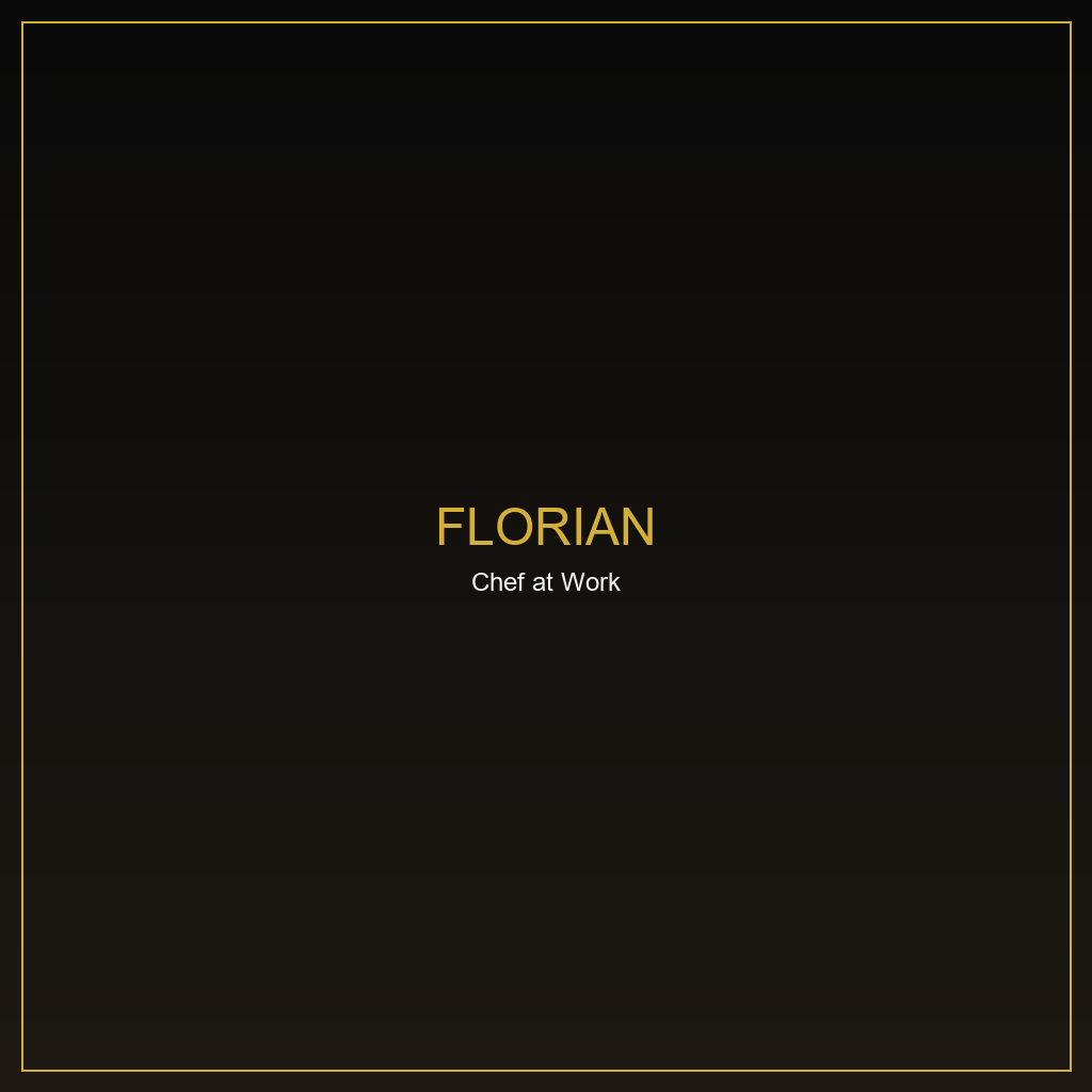 Chef al lavoro nella cucina di Florian